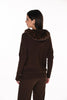 Sweat à capuche en tricot doux à manches chauve-souris. Frank Lyman 263785
