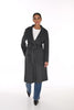 Textured Wool Blend Coat with Big Collar. Frank Lyman 263796