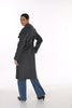 Textured Wool Blend Coat with Big Collar. Frank Lyman 263796