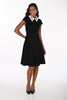 Little Black Dress With Striking Removeable Crystal Stone Collar. Frank Lyman 264008