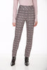 Pantalon droit en maille texturée à carreaux, fabriqué au Canada. Frank Lyman 264406