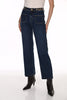 Jean taille mi-haute à jambe large haute couture avec détail imprimé. Frank Lyman 264807