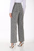 Jean taille mi-haute pleine longueur à jambes larges avec imprimé gris. Frank Lyman 264808