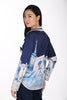 Chemisier en maille soyeuse effet denim premium. Frank Lyman 264814