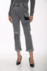 Stylish Pull On Grey Jeans With Patch Sequin Detail. Frank Lyman 264819
