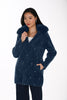 Soft Textured Knit Cardigan With Removeable Collar. Frank Lyman 264833