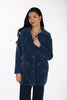 Soft Textured Knit Cardigan With Removeable Collar. Frank Lyman 264833