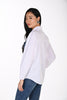 Premium Denim Inspired Blouse With Crystal Stone Detail. Frank Lyman 264854