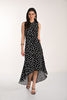 Hi Low Polka Dot Dress With Halter Style Neckline