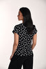 Polka dot t-shirt with front sequin love heart detail