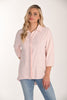 Striking Sequin Relaxed Knit Blouse In Flattering Silhouette Style 266514