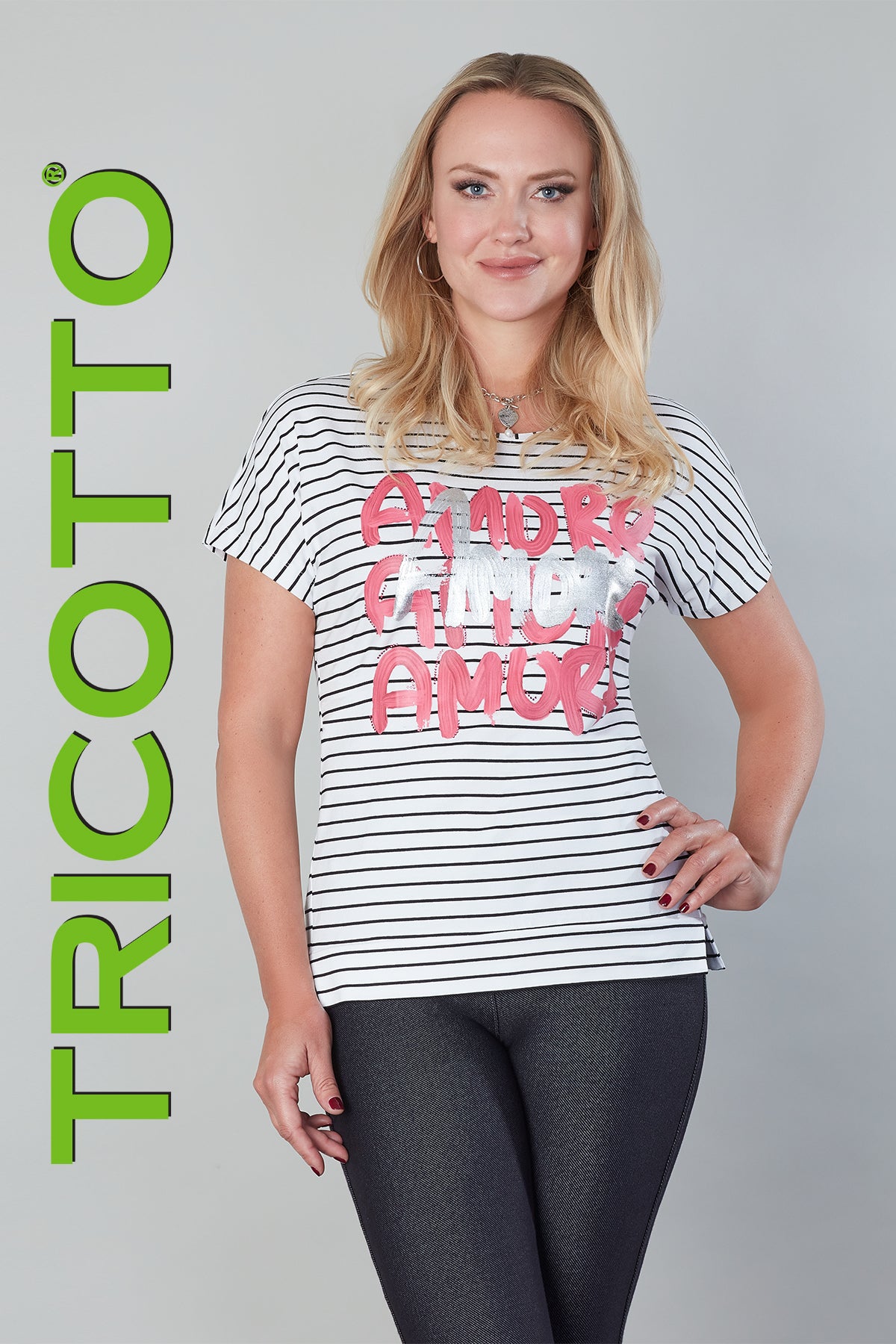 Tricotto Amore Print T-shirt