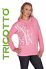 Tricotto Cotton Sweaters-Buy Tricotto Sweaters Online-Tricotto Clothing Montreal-Women Sweaters Online-Pink Sweaters