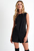 Sleeveless Romper 2 / 800 Caviar / 75% Polyamide, 25% Elastane