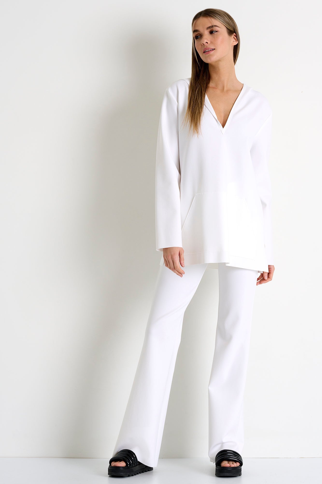 52227-53-000 - Flared Pants 02 / 000 White / 75% POLYAMIDE, 25% ELASTANE