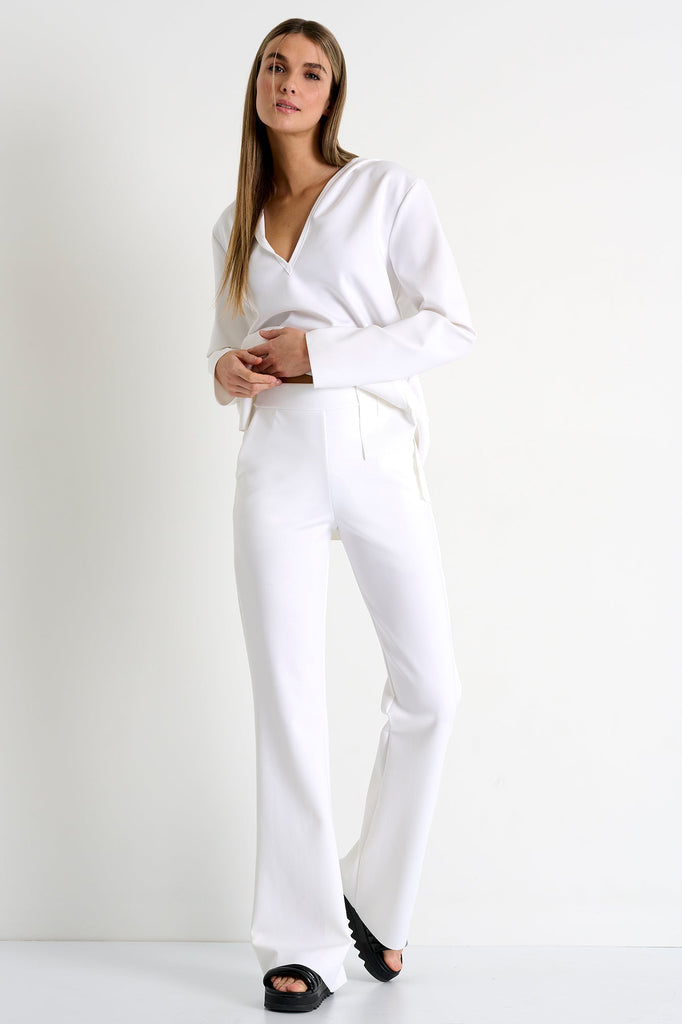 52227-53-000 - Flared Pants 02 / 000 White / 75% POLYAMIDE, 25% ELASTANE