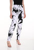 Frank Lyman Montreal Black white printed pull on pant