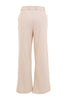 Beige wide-leg pants on a white background