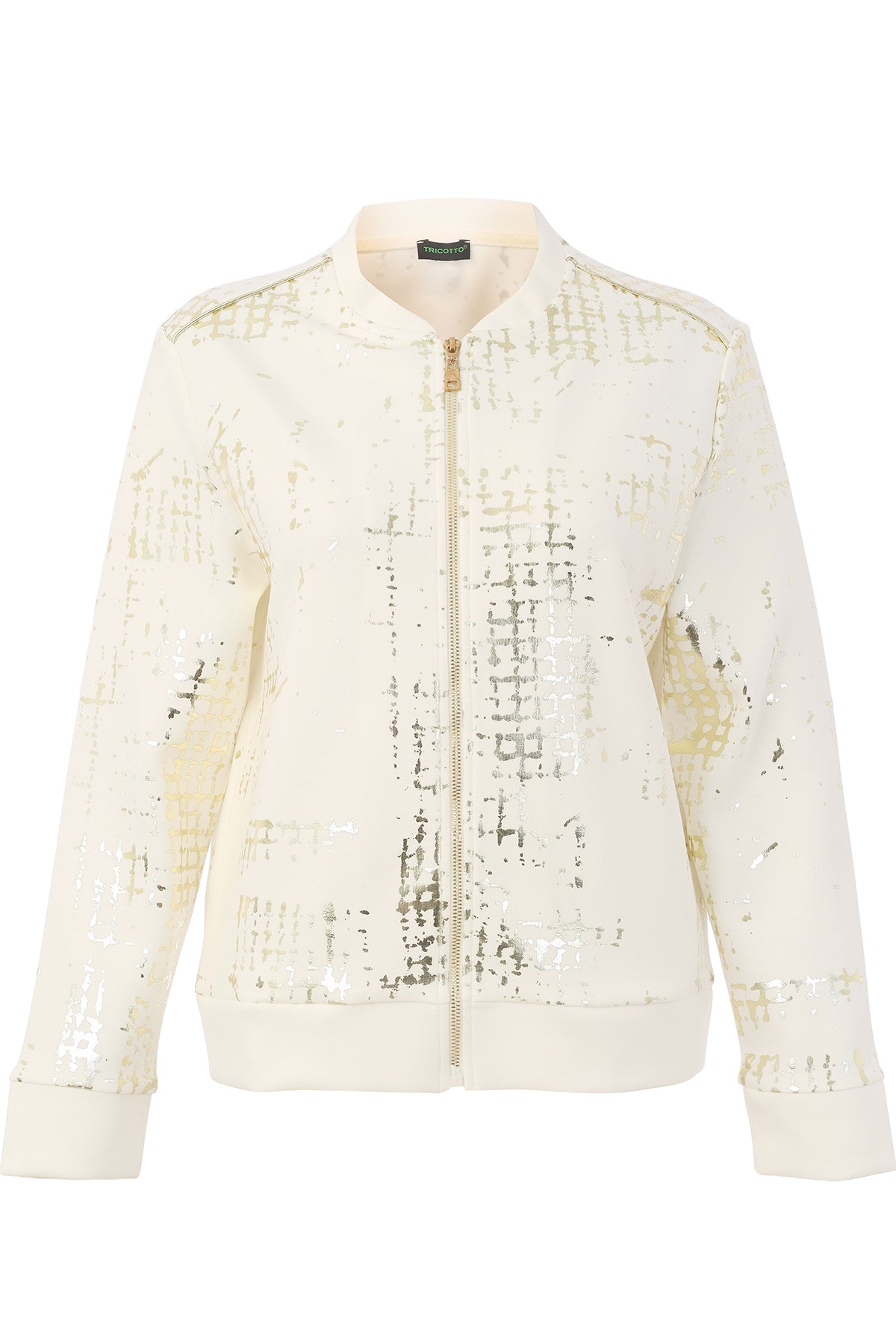 White sequin jacket on a white background