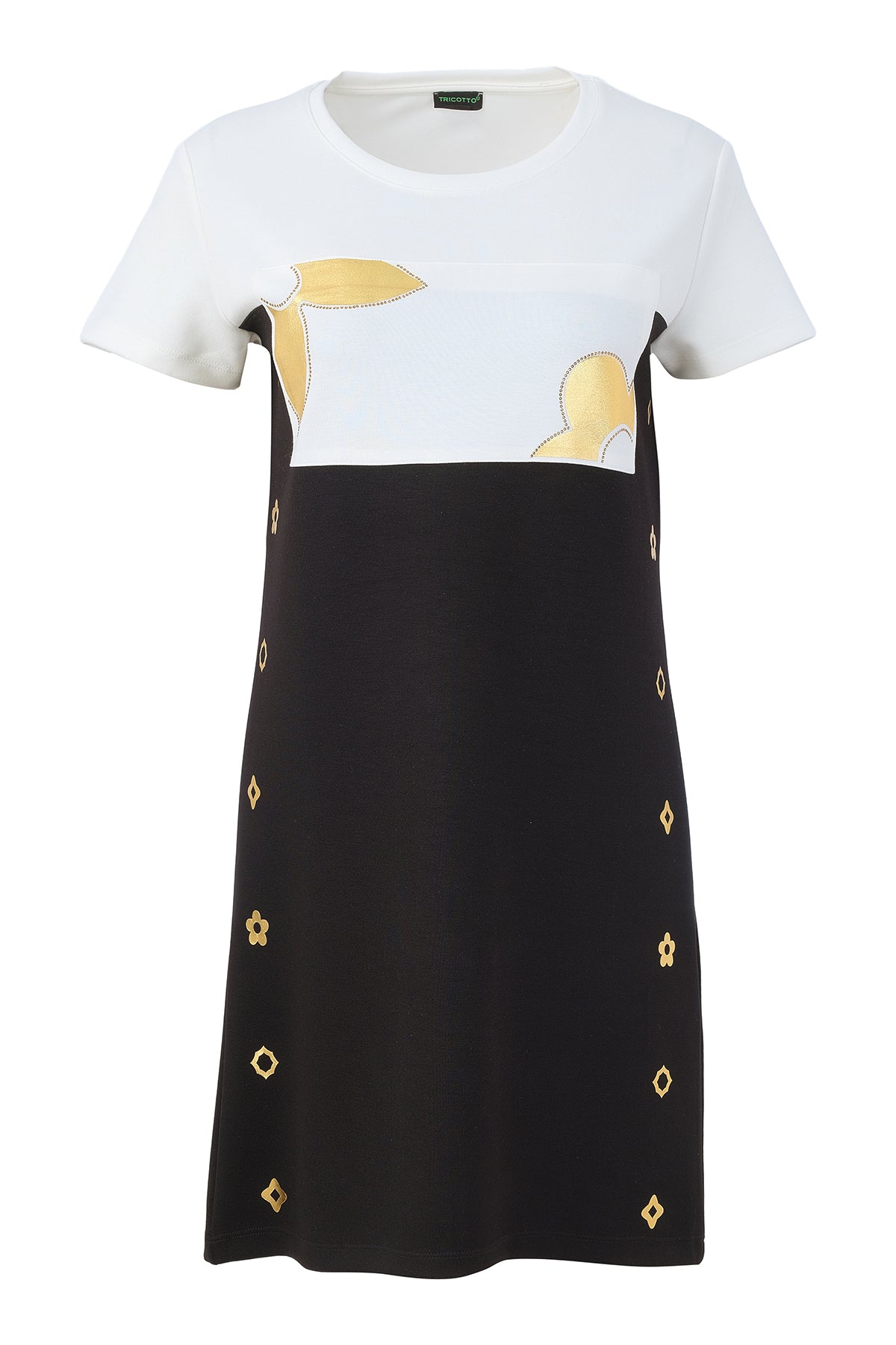 Textured Knit Dress. Tricotto Style 56150