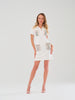 Off white sequin pocket dress
