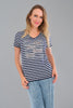 Knit T-shirt with Sequin Front. Tricotto Style 56172