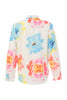 Silky knit blouse in bright vivid colors