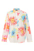 Silky knit blouse in bright vivid colors