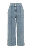 Jeans courts amples en maille douce de qualité supérieure. Tricotto Style 56259