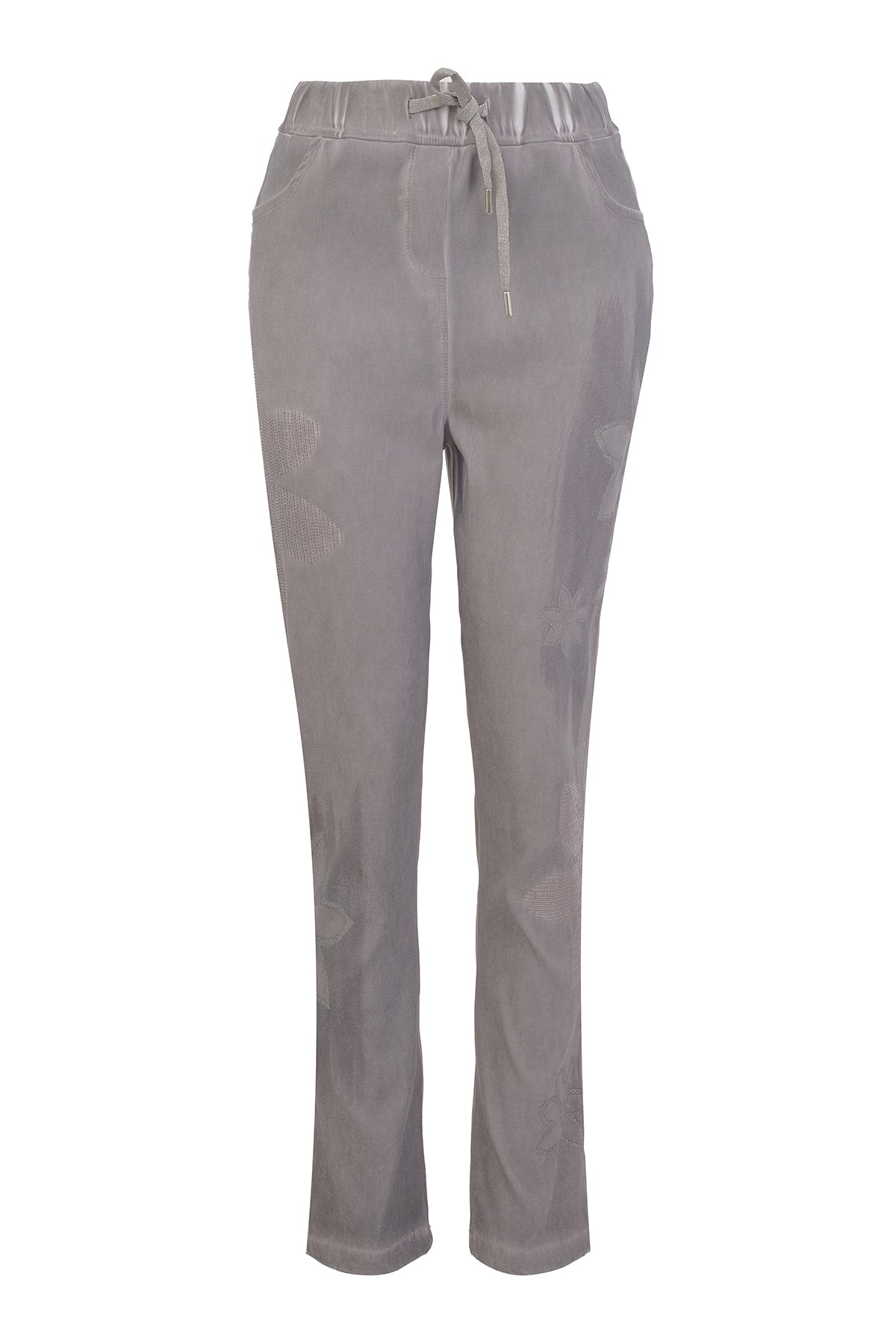 Pantalon court en maille extensible décontractée. Tricotto Style 56316