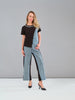 JEANS amples à la texture douce. Tricotto Style 56390