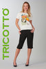 Tricotto T-shirt with front sequin print detail