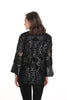 Frank Lyman Montreal Black Lace Polyurethane Jacket with tulip sleeve detail