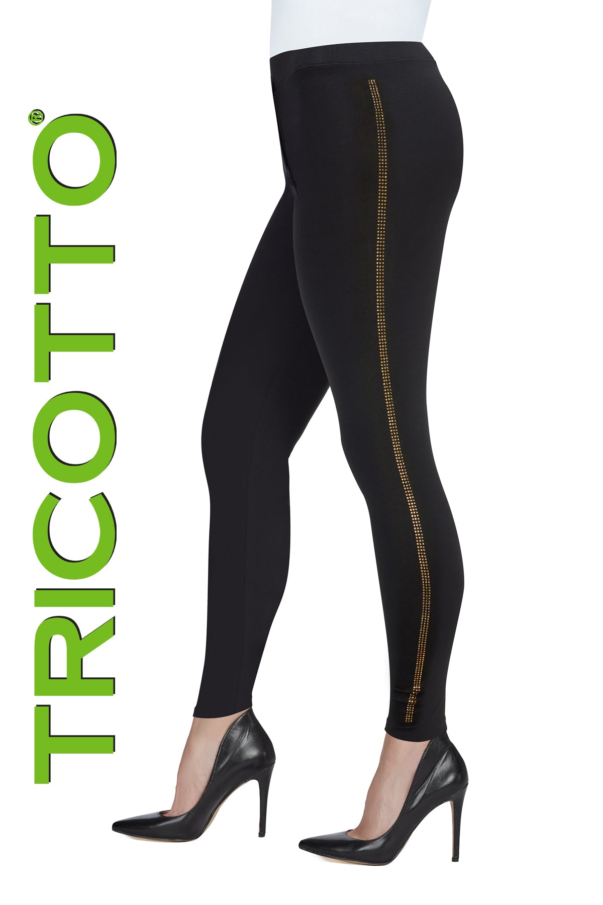 Tricotto Leggings-Buy Tricotto Leggings Online-Tricotto Clothing Montreal-Black Leggings