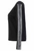Chic Sequin Sweater With Vegan Detail. Tricotto 96001