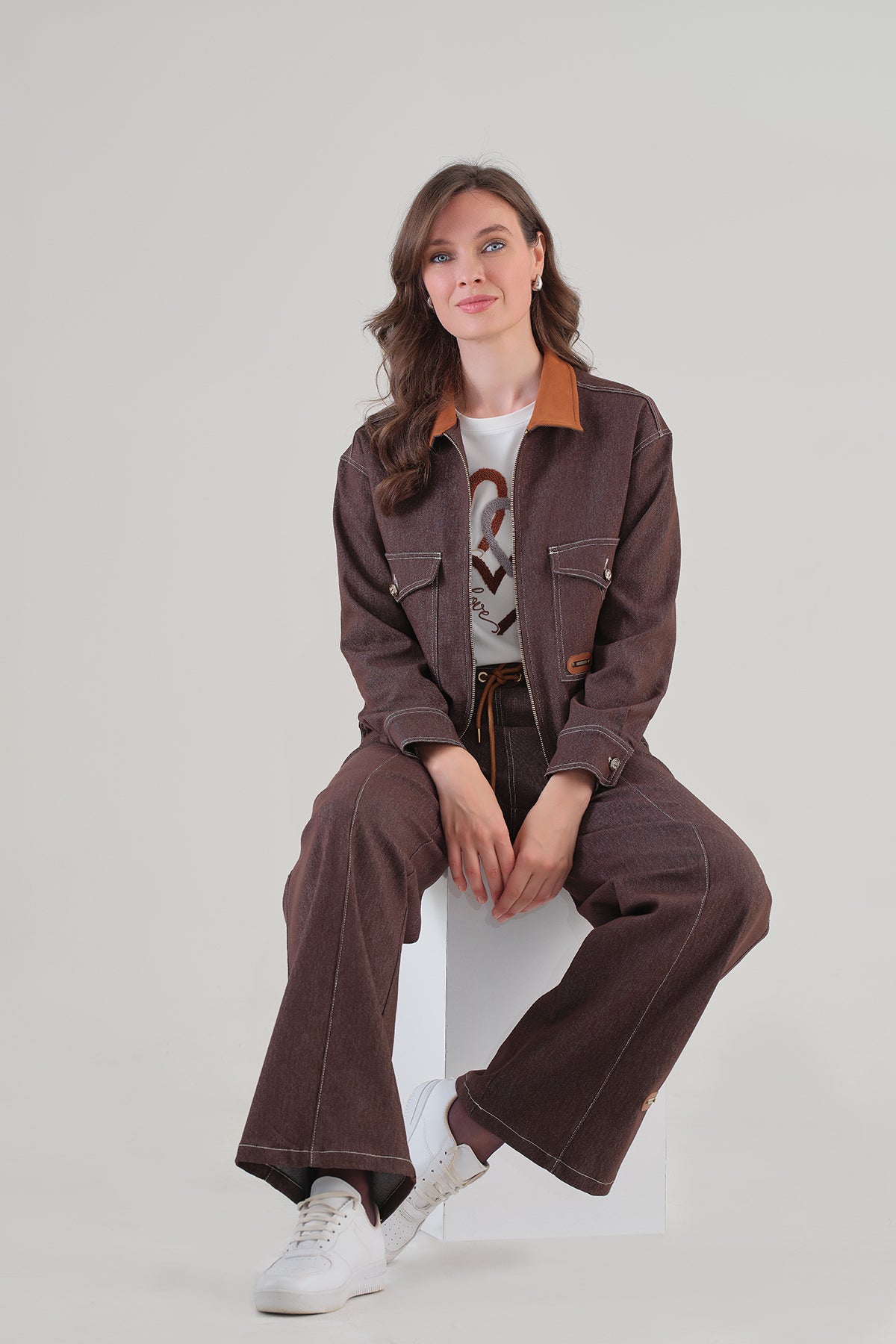 Veste en tricot tissé. Tricotto 96016