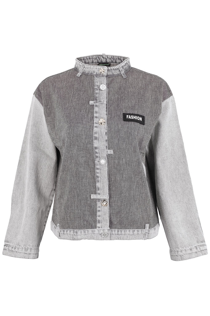 Veste style bomber tendance avec sequins sur le devant. Tricotto 96022