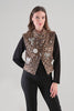 Cotton Printed Vest With Front Sequin Detail. Tricotto 96028