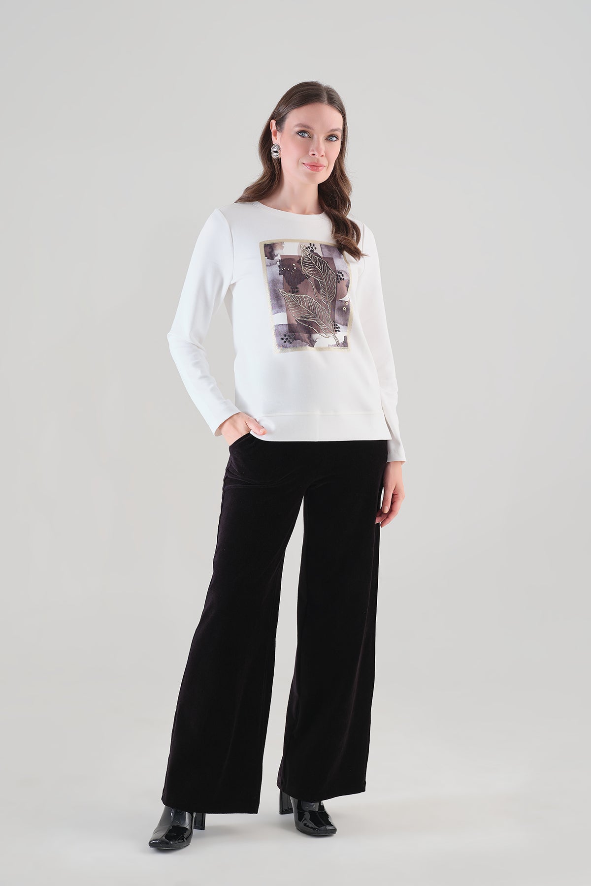 Textured Knit Sweater. Tricotto 96033