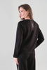 Textured Knit Hoodie Jacket With Gold Print Detail. Tricotto 96032