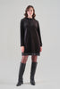 Casual Knit Velvet Dress With Crystal Stone Detail. Tricotto 96056