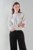 Textured Knit Sequin Front Sweater. Tricotto 96076