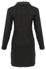 Little Black Dress With Gold Sequin Detail. Tricotto 96081