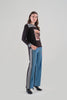 Silky Knit Tunic With Striking Front Sequin Print. Tricotto 96090