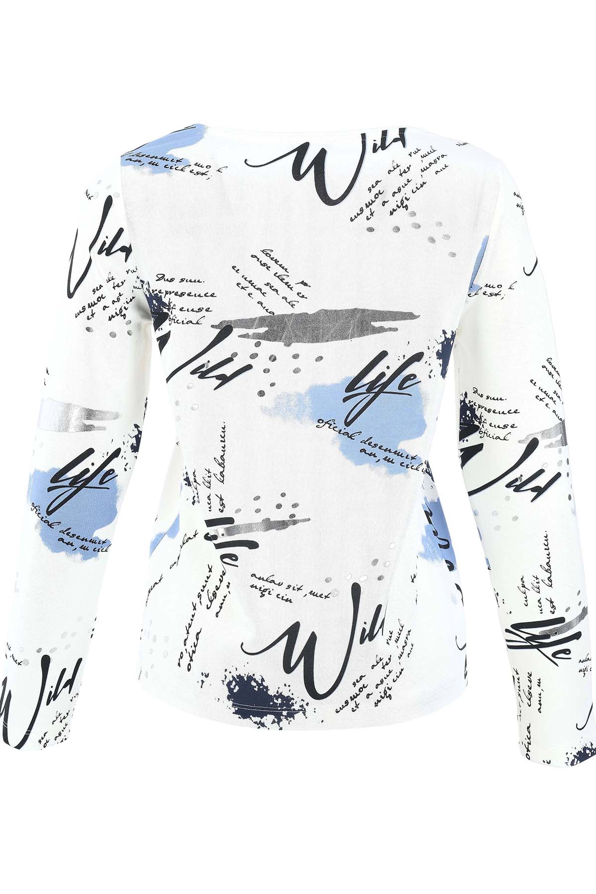 Pull en maille de qualité supérieure à col en V. Tricotto 96104