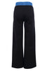 Pantalon large en coton à enfiler avec bande latérale. Tricotto 96127