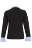 Fashionable Fooler Top With Front Pearl Detail. Tricotto 96128