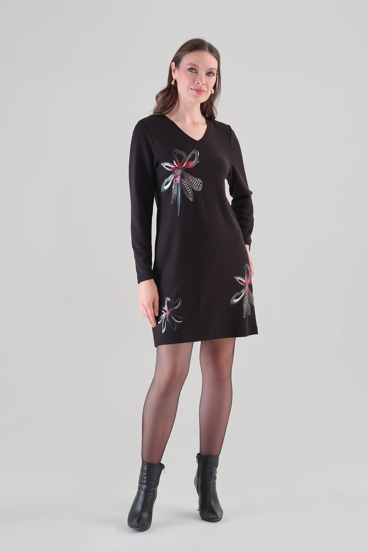 Premium Knit Little Black Dress. Tricotto 96136