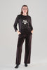Striking Pearl Sweater With Fashion Print. Tricotto 96030