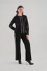 Textured Knit Pant With Side Stripe and Sequin Detail. Tricotto 96175
